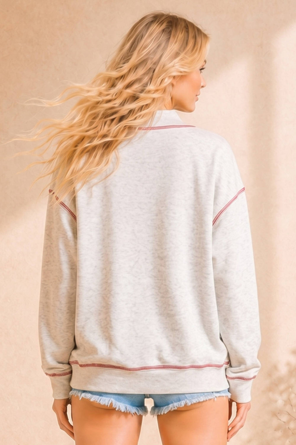 Merry Plaid Patch Holiday Sweatshirt