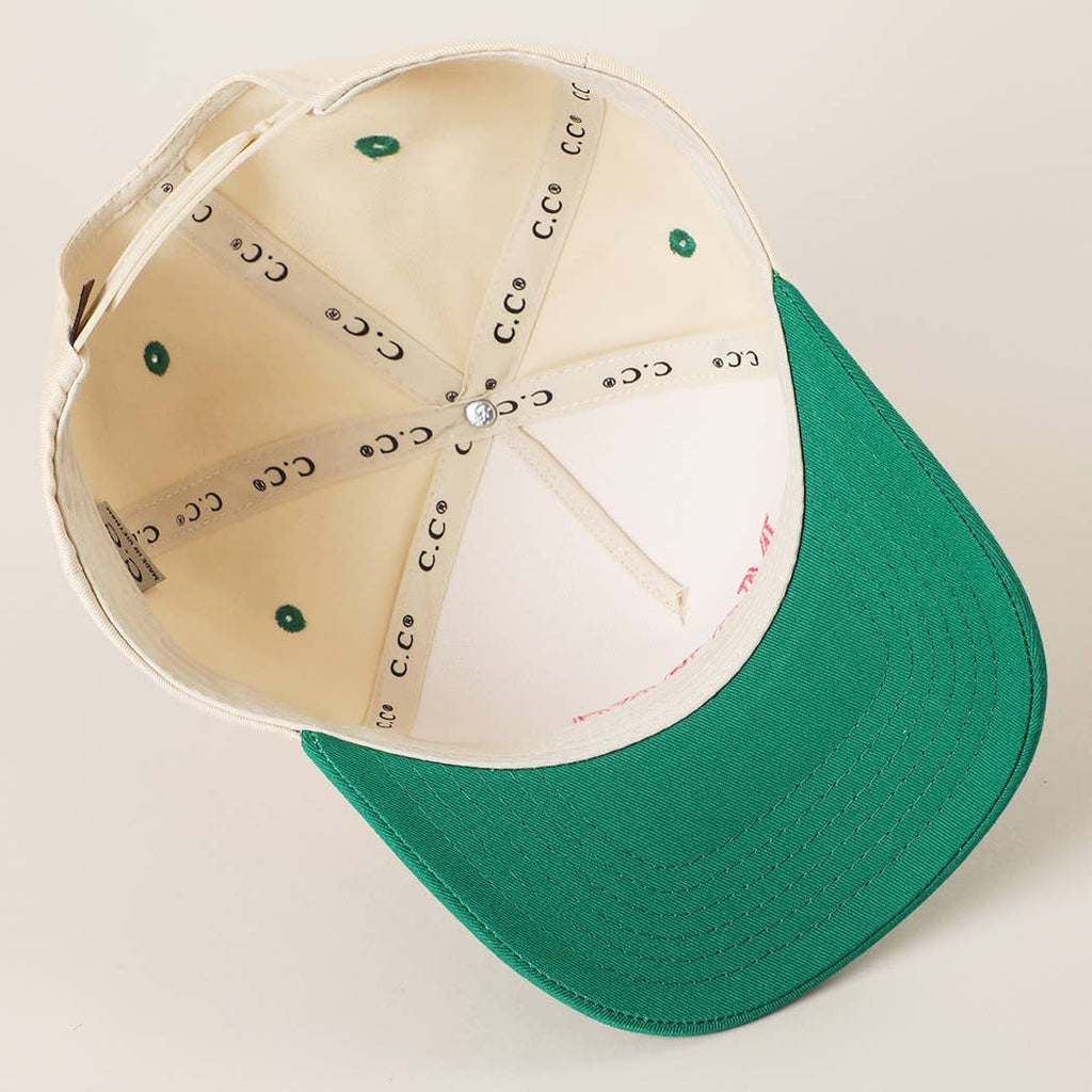 Margs Embroidered Canvas Two-Tone Trucker Hat