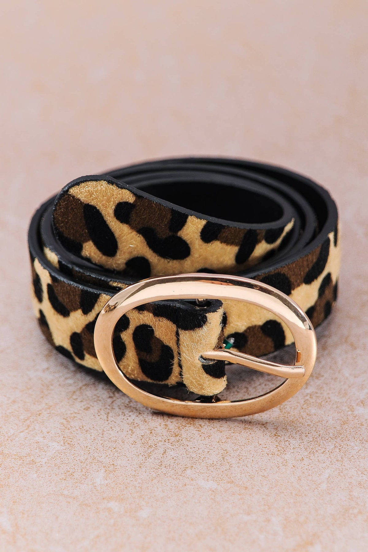 CLASSIC OVAL BUCKLE LEATHER BELT | 40BT609