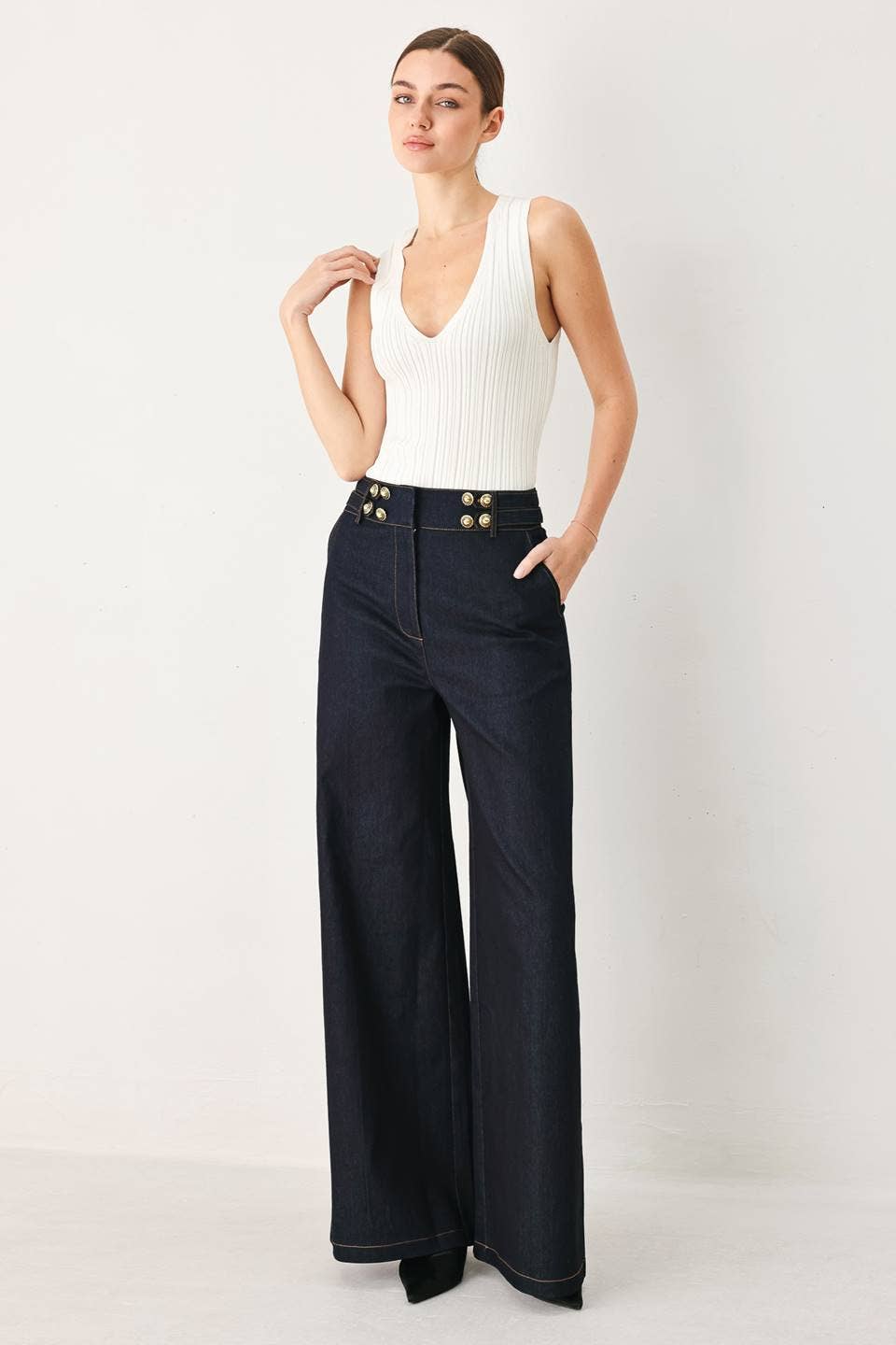 A denim pant - FP2313-D