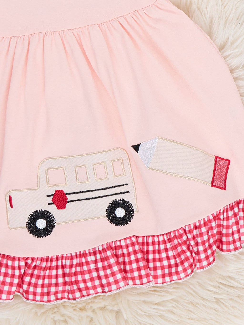 Morning Bell Magic Embroidered Gingham Dress
