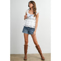 Eyelet Ruffle Layer Camisole - BMT8337