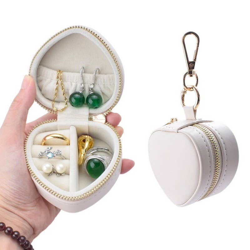 MINI HEART JEWELRY BOX KEYCHAIN BAG CHARM | 40P591