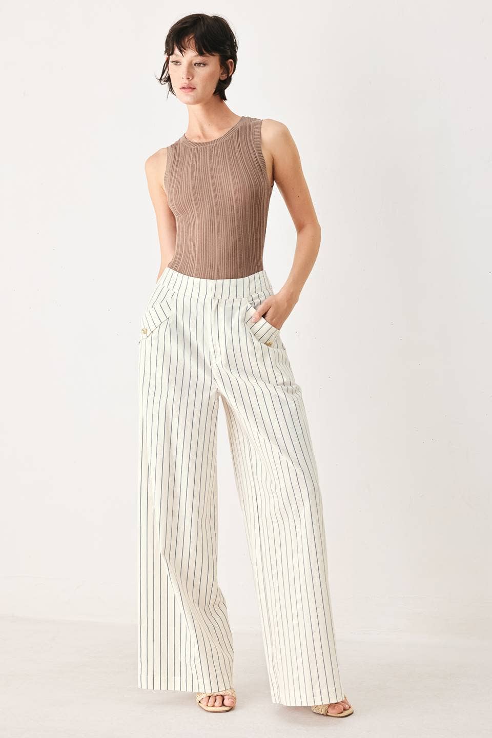 A striped woven pant - FP2261