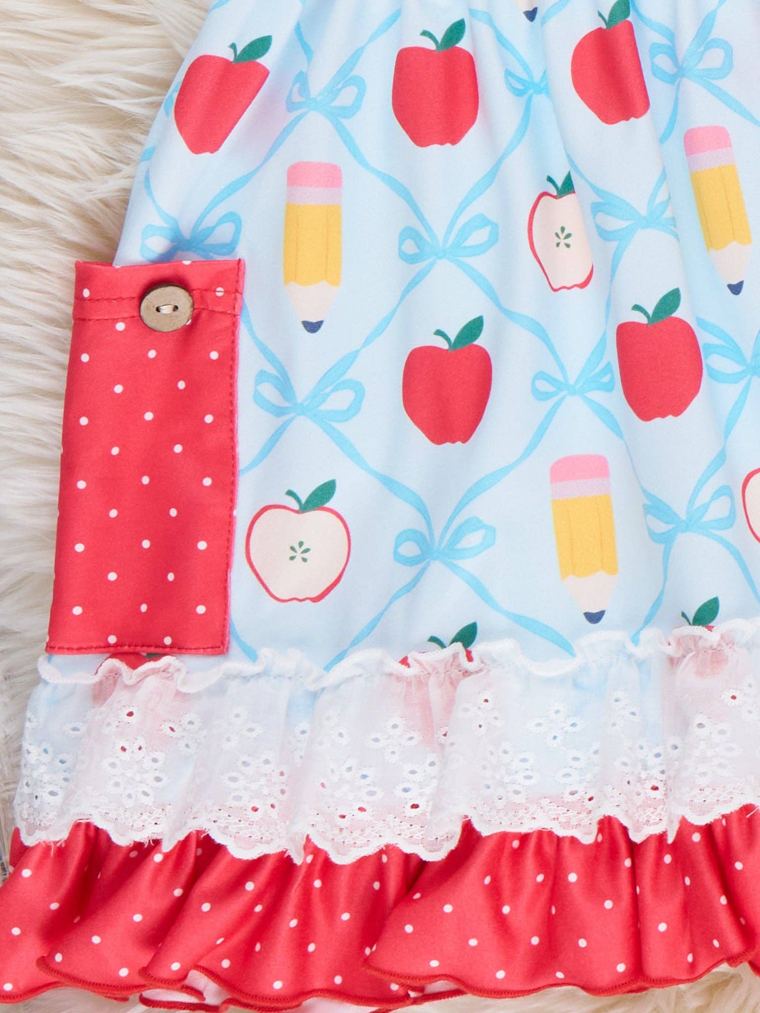 Bright Beginnings Apple & Pencil Dress