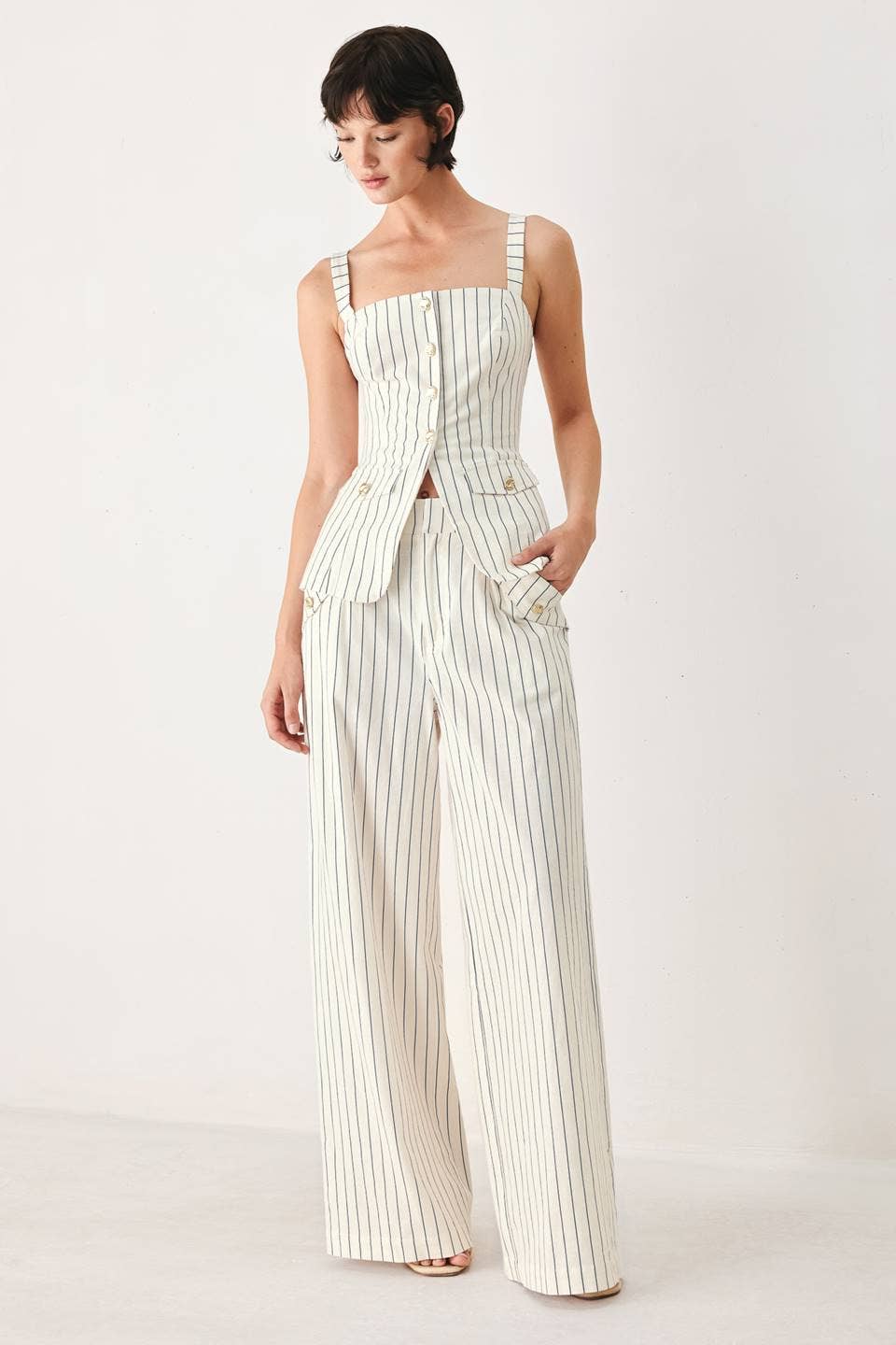 A striped woven pant - FP2261