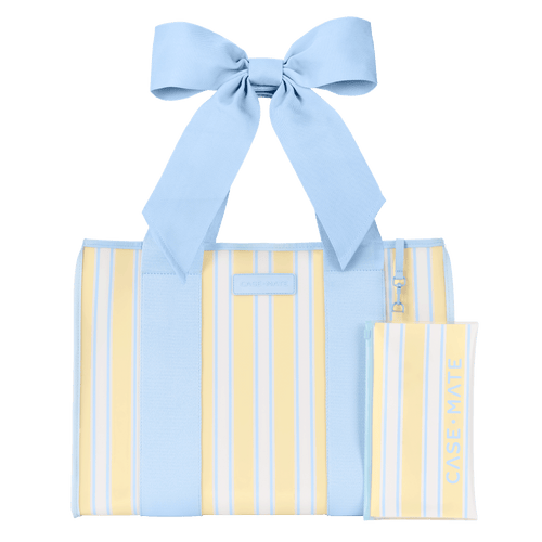 Case-Mate Cabana Stripe Bow Jelly Tote Bag