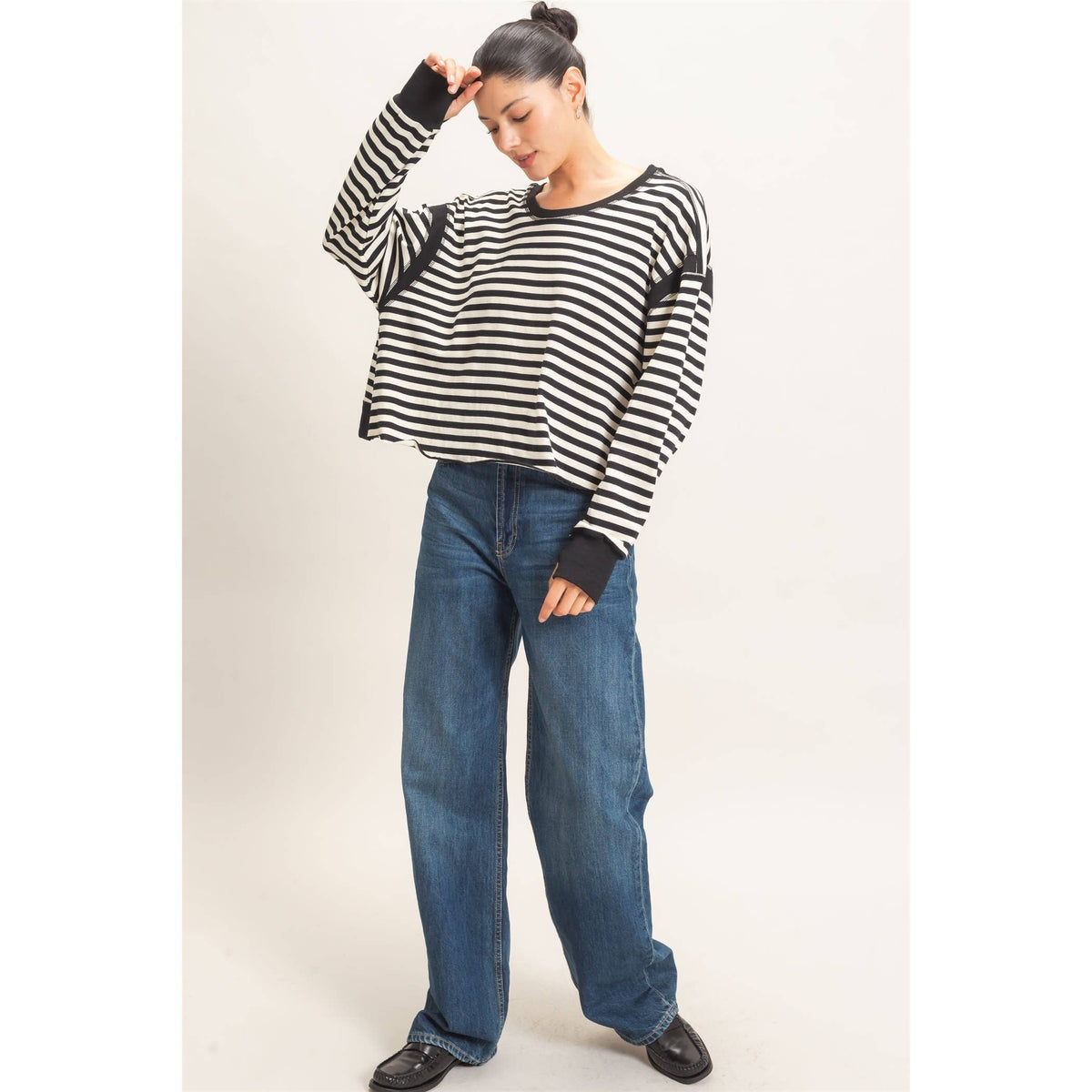 Striped Long Sleeve Top