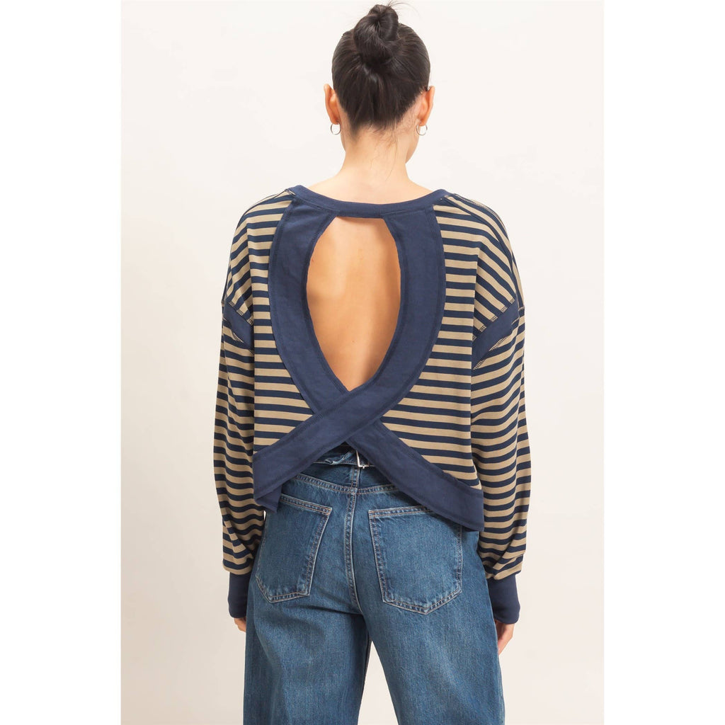 Striped Long Sleeve Top