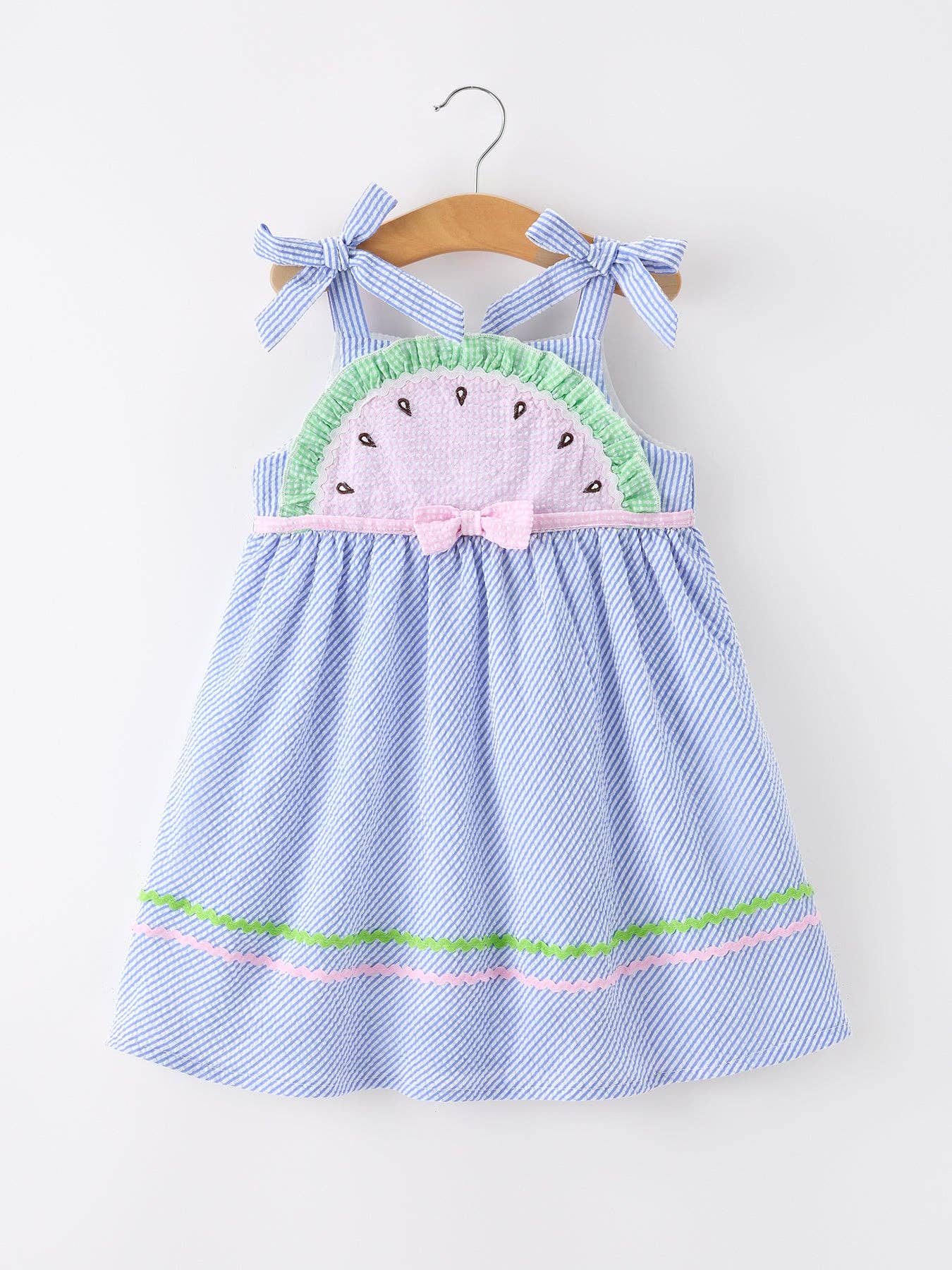 Watermelon Striped Girls Dress