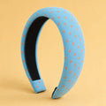Padded Polka Dot Fabric Headband | 40HB209