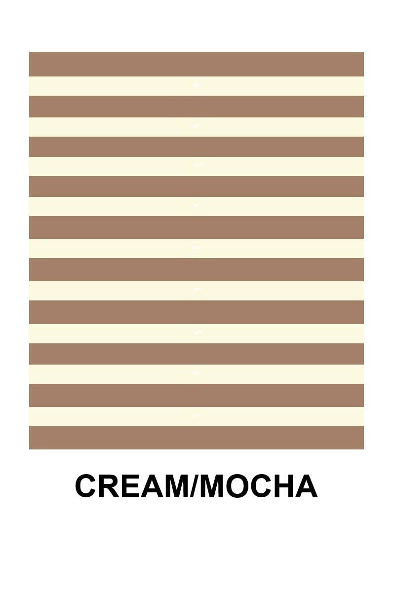 Striped Contrast Trim Banded Bottom Top