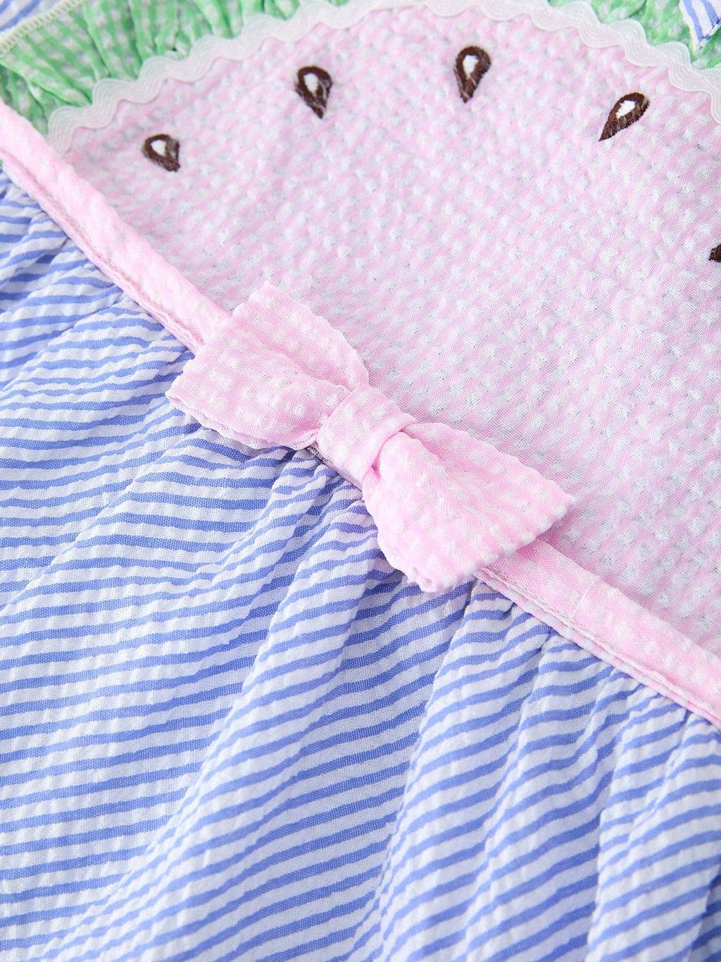 Watermelon Striped Girls Dress