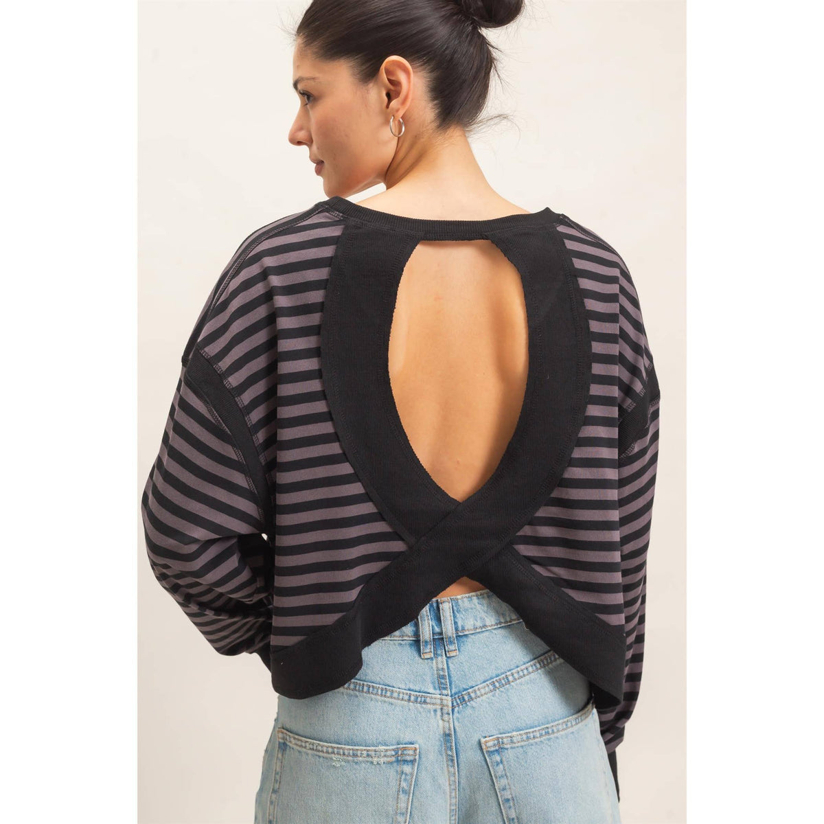 Striped Long Sleeve Top