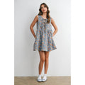 Floral Tie-Front Babydoll Dress - BMD8380