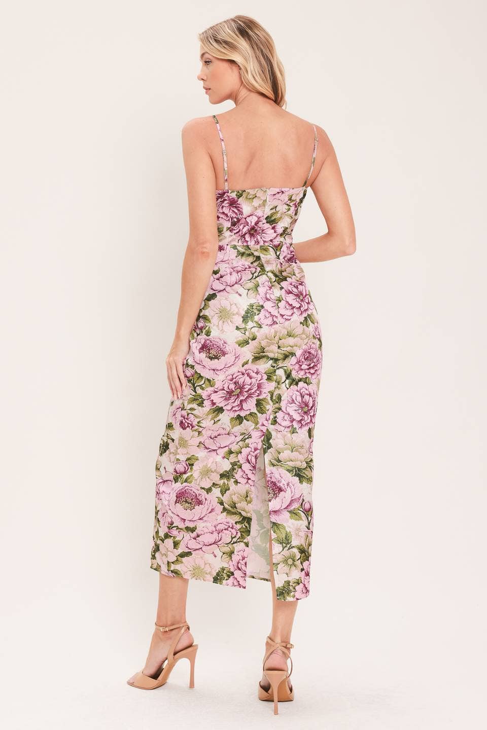 A jacquard woven column dress - ID24373