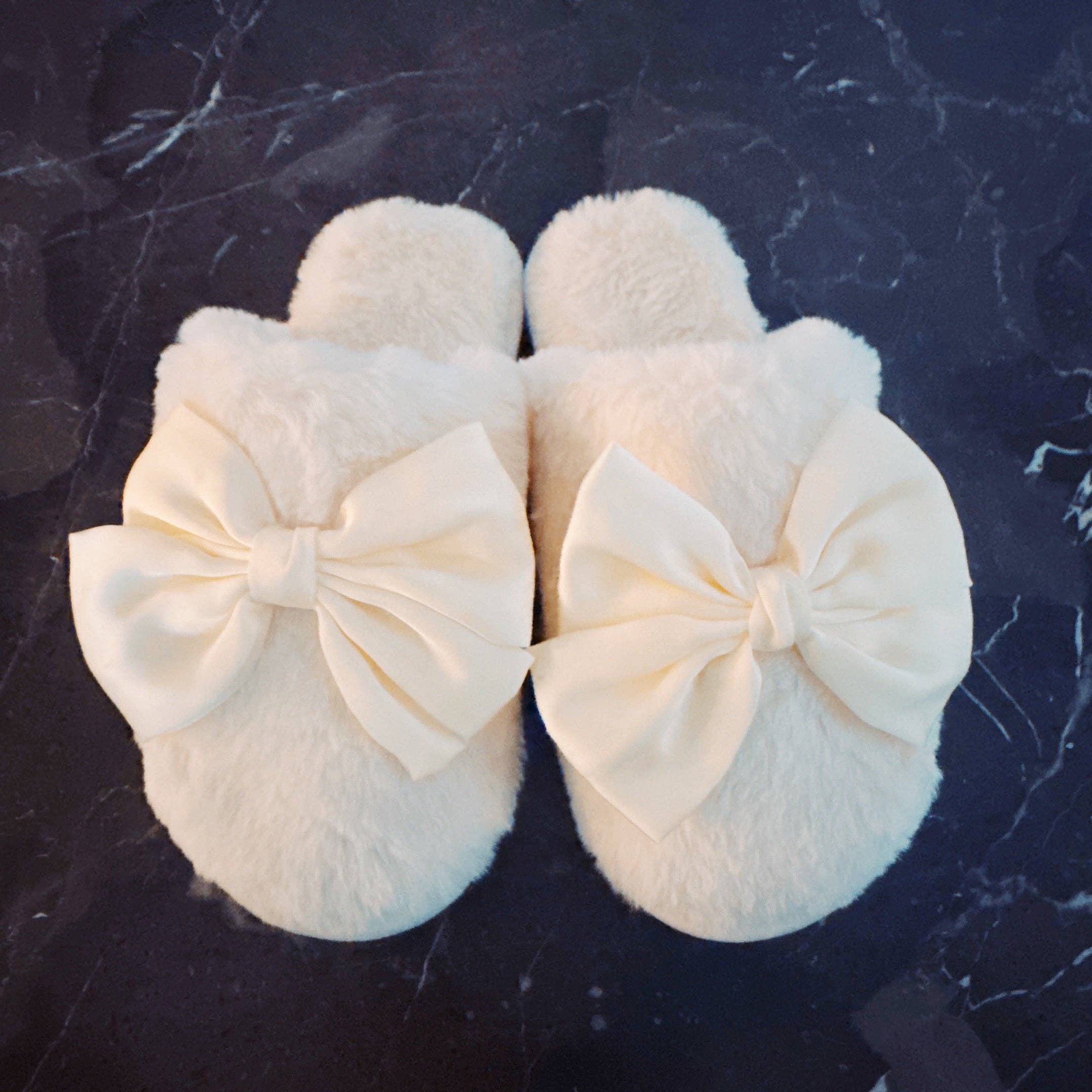 Satin Shine Fur Cozy Lounge Slippers