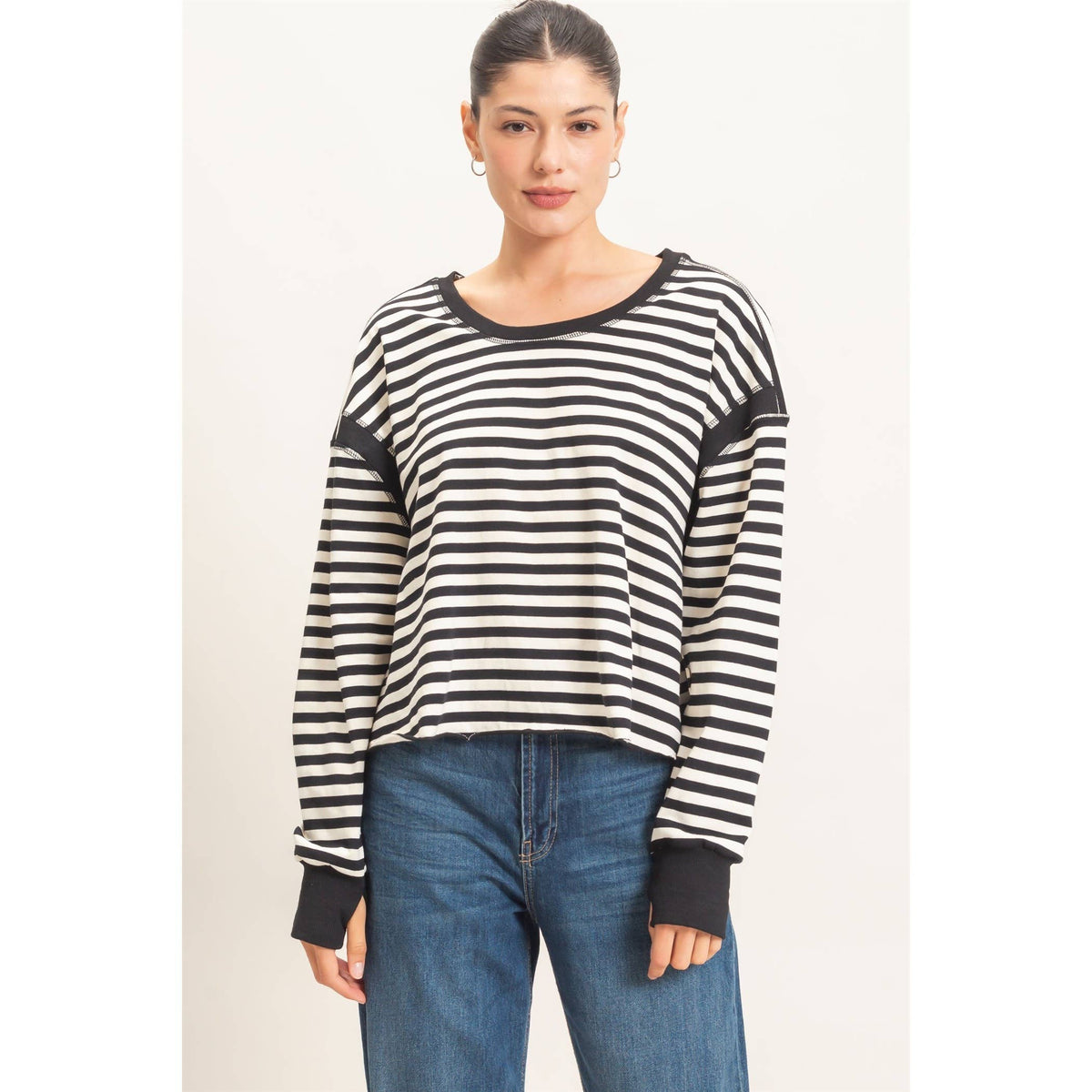 Striped Long Sleeve Top