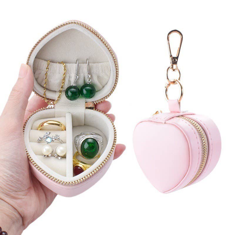 MINI HEART JEWELRY BOX KEYCHAIN BAG CHARM | 40P591