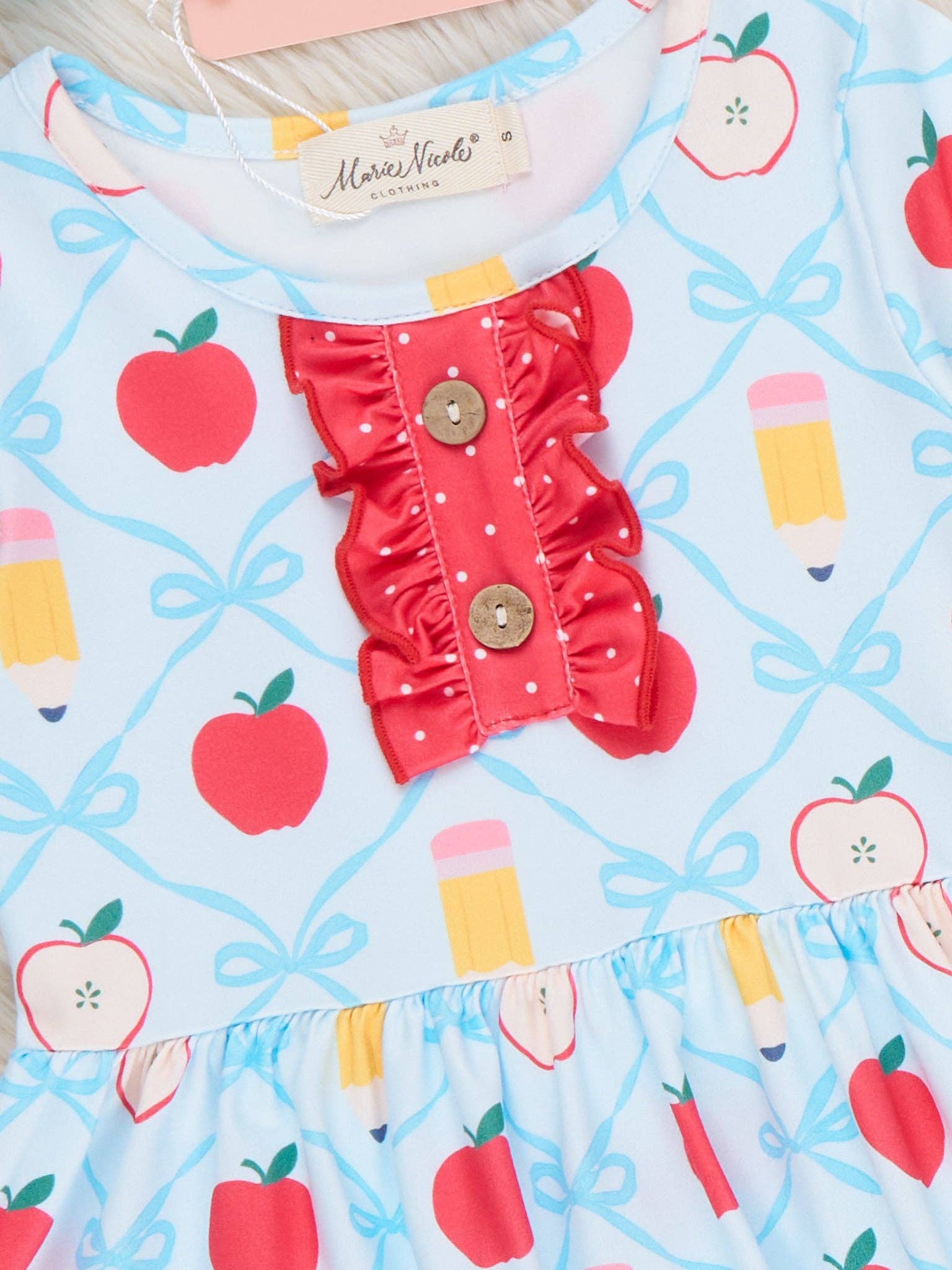 Bright Beginnings Apple & Pencil Dress
