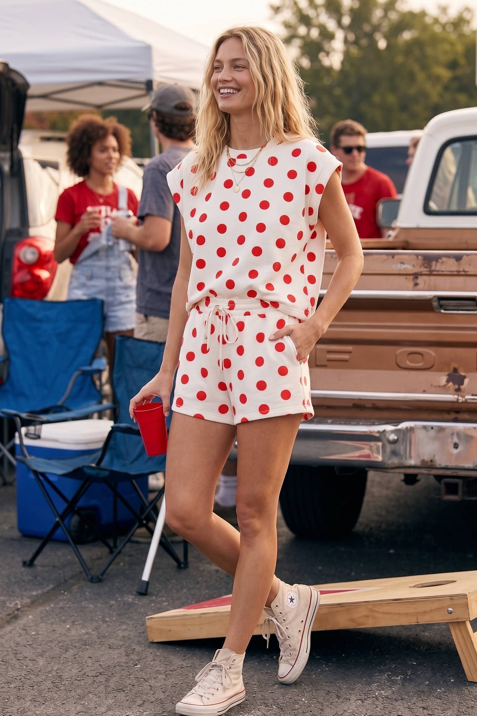 Varsity Dot Scuba Set
