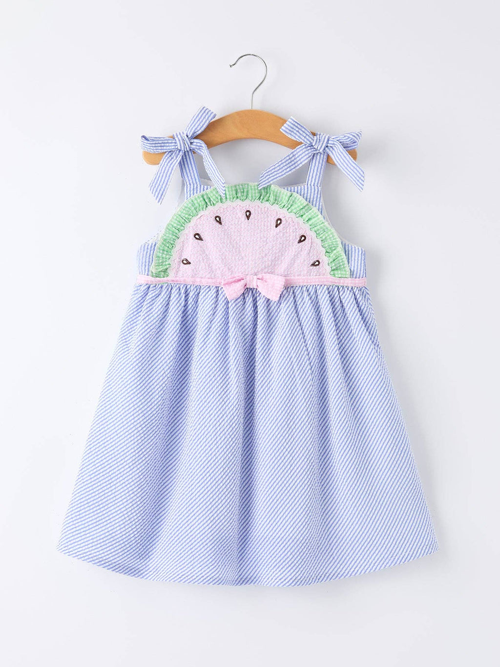 Watermelon Striped Girls Dress