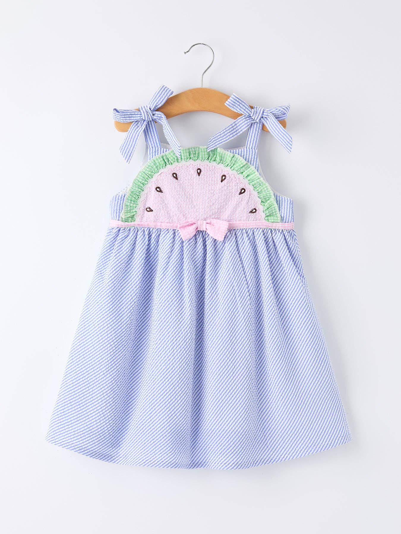 Watermelon Striped Girls Dress