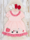 Morning Bell Magic Embroidered Gingham Dress