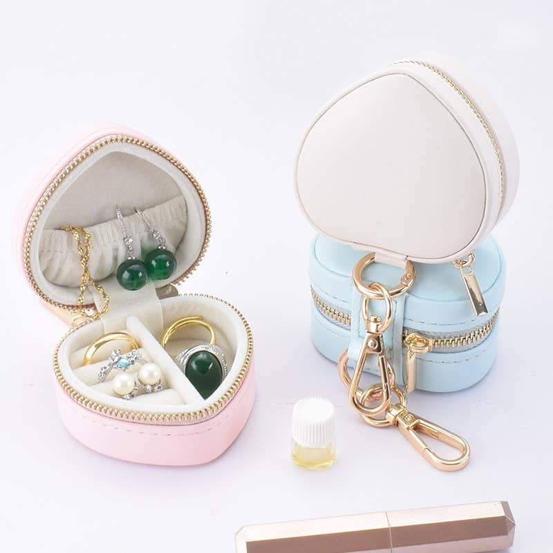 MINI HEART JEWELRY BOX KEYCHAIN BAG CHARM | 40P591